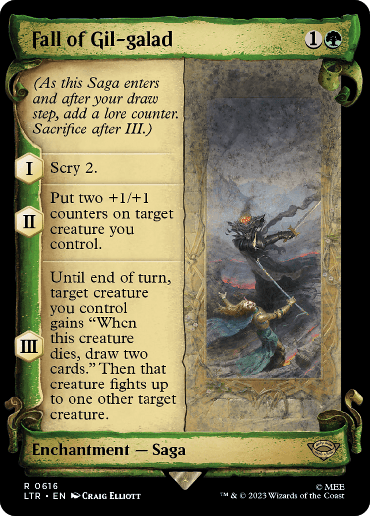 Fall of Gil-galad [The Lord of the Rings: Tales of Middle-Earth Showcase Scrolls] MTG Single Magic: The Gathering  | Multizone: Comics And Games