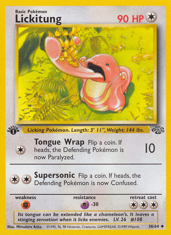 Lickitung (38/64) [Jungle 1st Edition] Pokemon Single Pokémon  | Multizone: Comics And Games