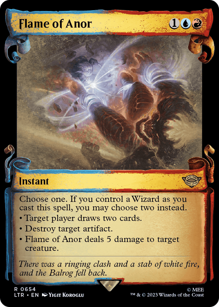 Flame of Anor [The Lord of the Rings: Tales of Middle-Earth Showcase Scrolls] MTG Single Magic: The Gathering  | Multizone: Comics And Games