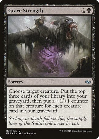 Grave Strength [Fate Reforged] MTG Single Magic: The Gathering  | Multizone: Comics And Games