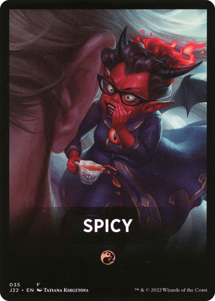 Spicy Theme Card [Jumpstart 2022 Front Cards] MTG Single Magic: The Gathering  | Multizone: Comics And Games