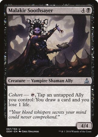 Malakir Soothsayer [Oath of the Gatewatch] MTG Single Magic: The Gathering  | Multizone: Comics And Games