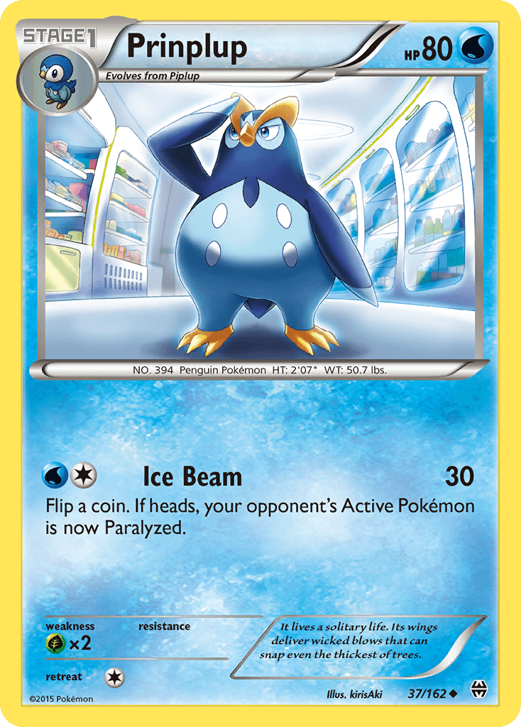 Prinplup (37/162) [XY: BREAKthrough] Pokemon Single Pokémon  | Multizone: Comics And Games
