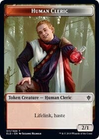 Human Cleric // Food (15) Double-sided Token [Throne of Eldraine Tokens] MTG Single Magic: The Gathering  | Multizone: Comics And Games