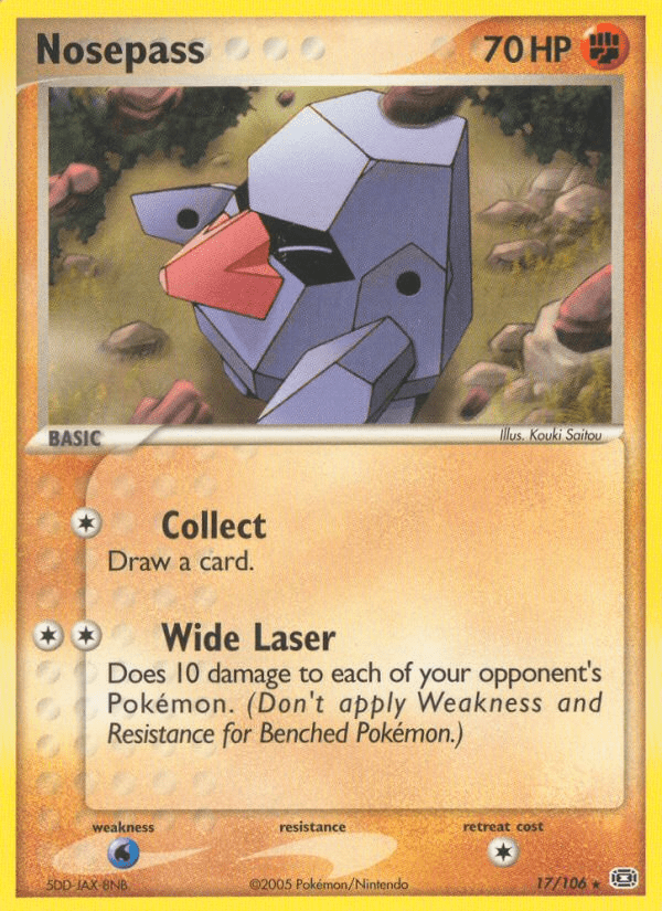 Nosepass (17/106) [EX: Emerald] Pokemon Single Pokémon  | Multizone: Comics And Games