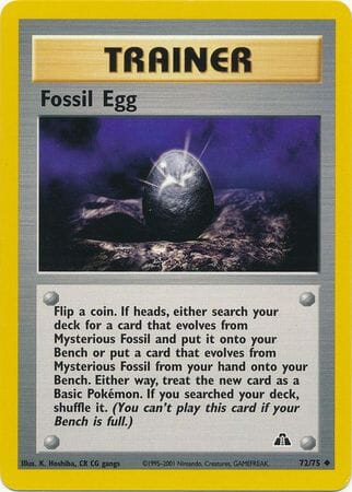 Fossil Egg (72/75) [Neo Discovery Unlimited] Pokemon Single Pokémon  | Multizone: Comics And Games
