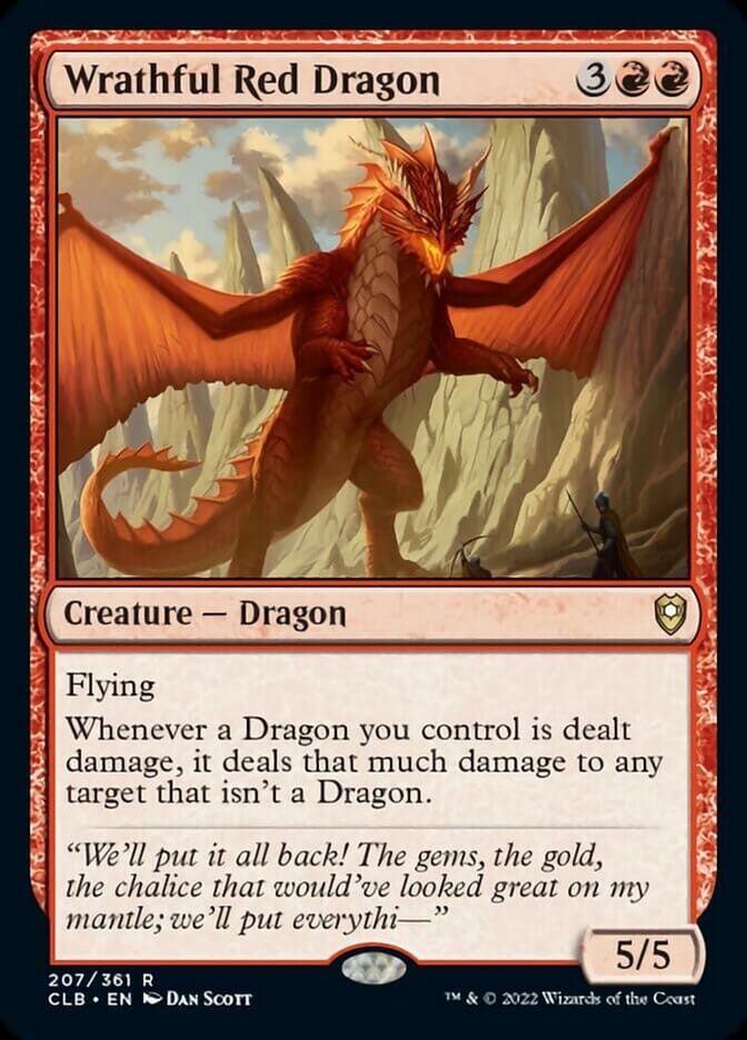 Wrathful Red Dragon [Commander Legends: Battle for Baldur's Gate] MTG Single Magic: The Gathering  | Multizone: Comics And Games