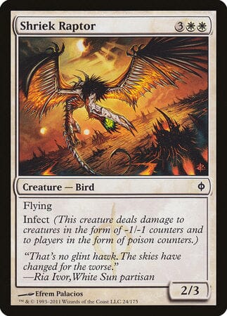 Shriek Raptor [New Phyrexia] MTG Single Magic: The Gathering  | Multizone: Comics And Games