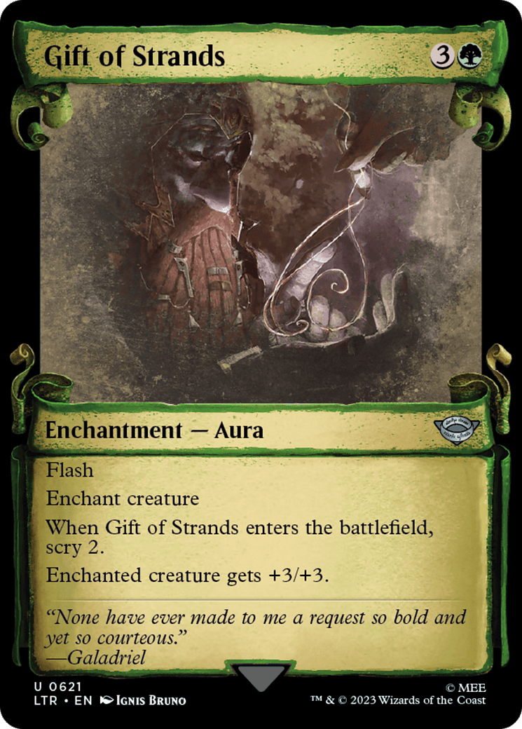 Gift of Strands [The Lord of the Rings: Tales of Middle-Earth Showcase Scrolls] MTG Single Magic: The Gathering  | Multizone: Comics And Games
