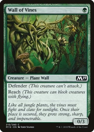 Wall of Vines [Core Set 2019] MTG Single Magic: The Gathering  | Multizone: Comics And Games