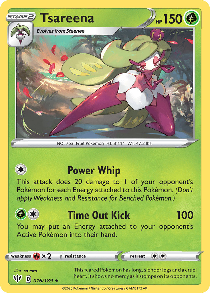 Tsareena (016/189) [Sword & Shield: Darkness Ablaze] Pokemon Single Pokémon  | Multizone: Comics And Games