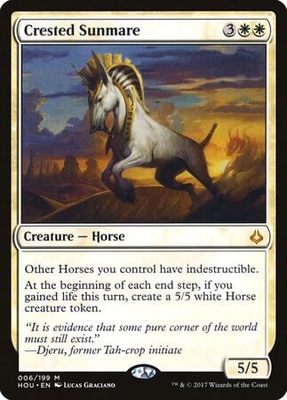Crested Sunmare [Hour of Devastation] MTG Single Magic: The Gathering  | Multizone: Comics And Games