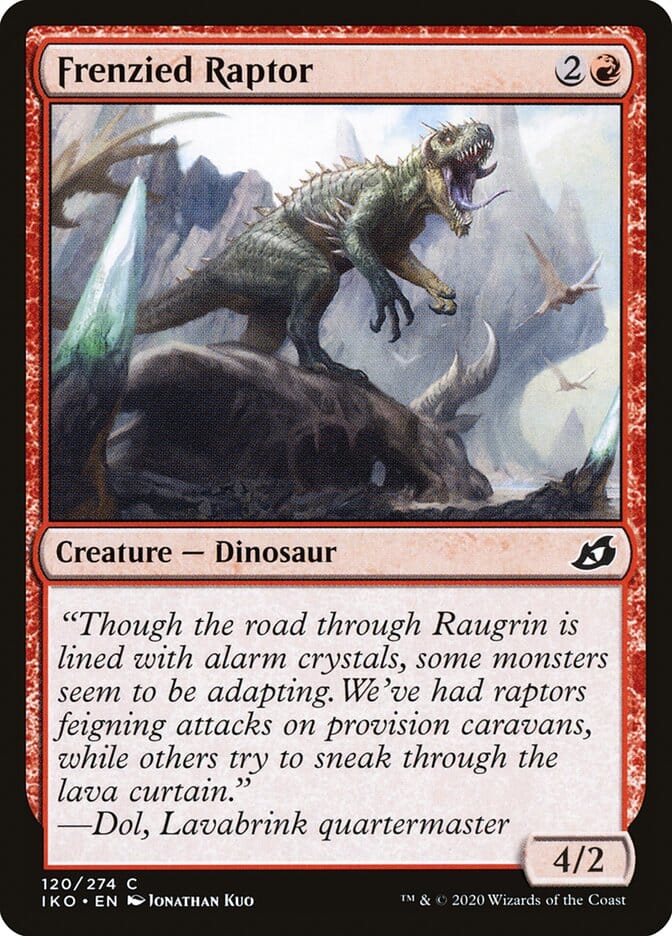 Frenzied Raptor [Ikoria: Lair of Behemoths] MTG Single Magic: The Gathering  | Multizone: Comics And Games