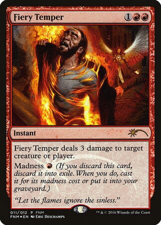 Fiery Temper [Friday Night Magic 2016] MTG Single Magic: The Gathering  | Multizone: Comics And Games