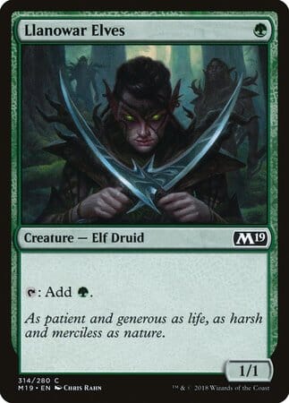 Llanowar Elves [Core Set 2019] MTG Single Magic: The Gathering  | Multizone: Comics And Games