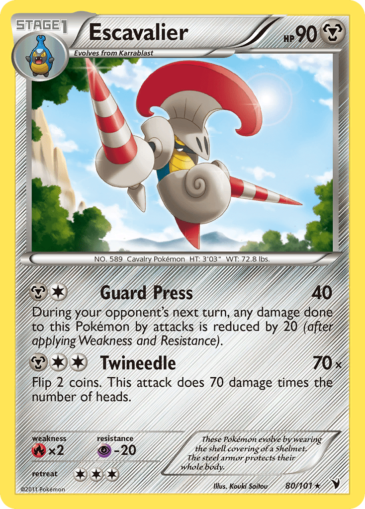 Escavalier (80/101) [Black & White: Noble Victories] Pokemon Single Pokémon  | Multizone: Comics And Games