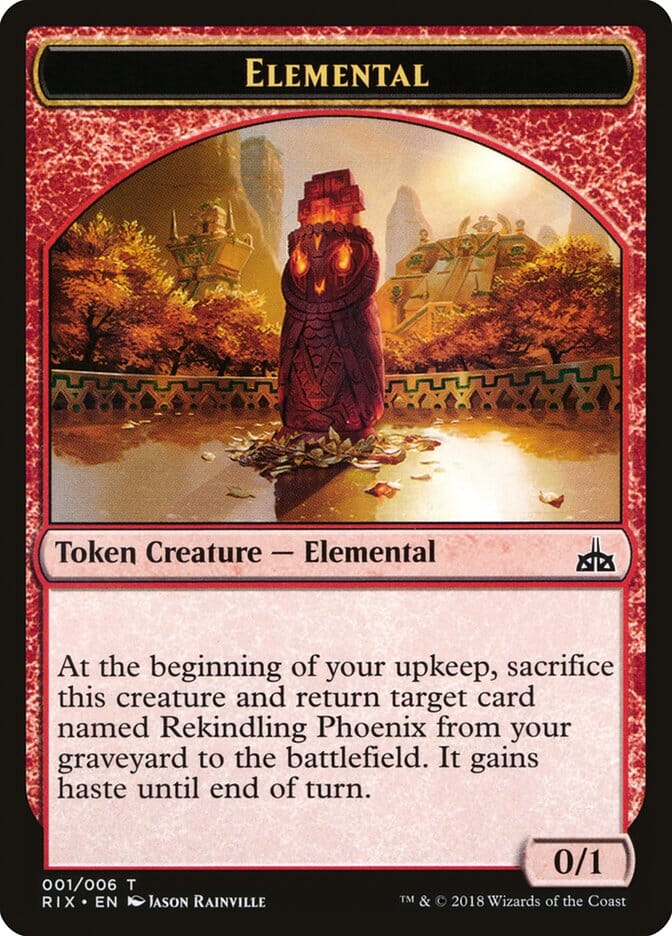 Elemental (001/006) [Rivals of Ixalan Tokens] MTG Single Magic: The Gathering  | Multizone: Comics And Games