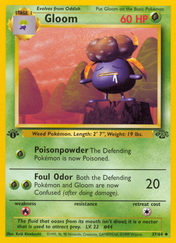 Gloom (37/64) [Jungle 1st Edition] Pokemon Single Pokémon  | Multizone: Comics And Games
