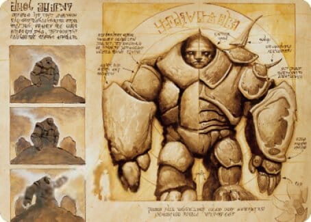 Precursor Golem Art Card [The Brothers' War Art Series] MTG Single Magic: The Gathering  | Multizone: Comics And Games