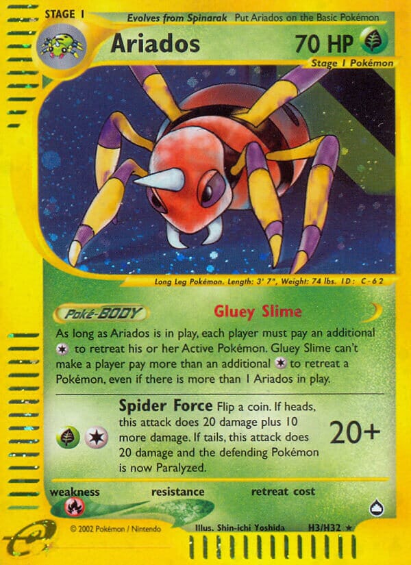 Ariados (H3/H32) [Aquapolis] Pokemon Single Pokémon  | Multizone: Comics And Games