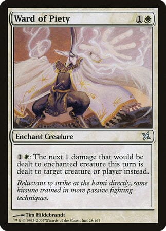 Ward of Piety [Betrayers of Kamigawa] MTG Single Magic: The Gathering  | Multizone: Comics And Games