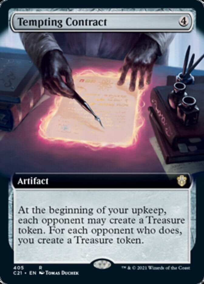 Tempting Contract (Extended) [Commander 2021] MTG Single Magic: The Gathering  | Multizone: Comics And Games