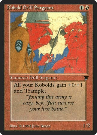 Kobold Drill Sergeant [Legends] MTG Single Magic: The Gathering  | Multizone: Comics And Games
