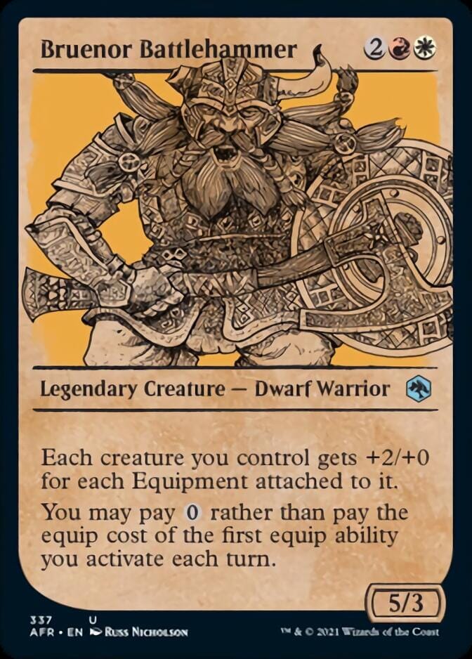 Bruenor Battlehammer (Showcase) [Dungeons & Dragons: Adventures in the Forgotten Realms] MTG Single Magic: The Gathering  | Multizone: Comics And Games