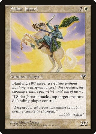Sidar Jabari [Mirage] MTG Single Magic: The Gathering  | Multizone: Comics And Games
