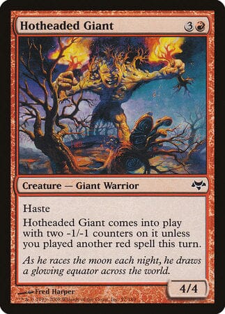 Hotheaded Giant [Eventide] MTG Single Magic: The Gathering  | Multizone: Comics And Games