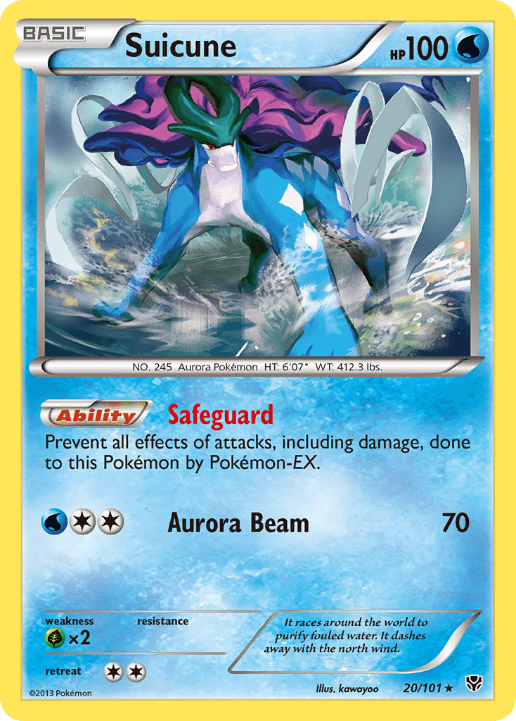 Suicune (20/101) [Black & White: Plasma Blast] Pokemon Single Pokémon  | Multizone: Comics And Games