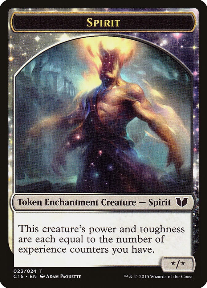 Spirit (023) // Cat Double-sided Token [Commander 2015 Tokens] MTG Single Magic: The Gathering  | Multizone: Comics And Games