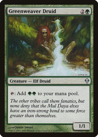 Greenweaver Druid [Zendikar] MTG Single Magic: The Gathering  | Multizone: Comics And Games