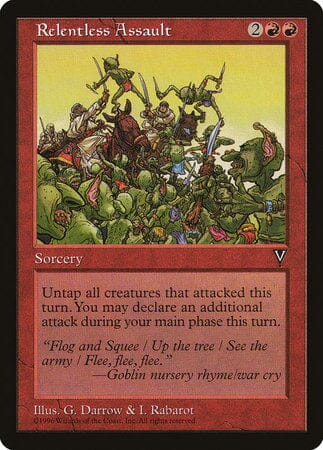 Relentless Assault [Visions] MTG Single Magic: The Gathering  | Multizone: Comics And Games