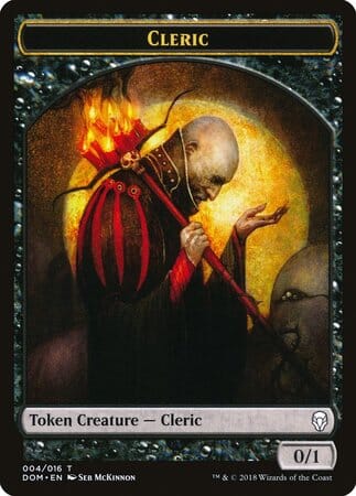 Cleric Token [Dominaria Tokens] MTG Single Magic: The Gathering  | Multizone: Comics And Games