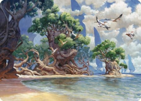 Yavimaya Coast Art Card [Dominaria United Art Series] MTG Single Magic: The Gathering  | Multizone: Comics And Games