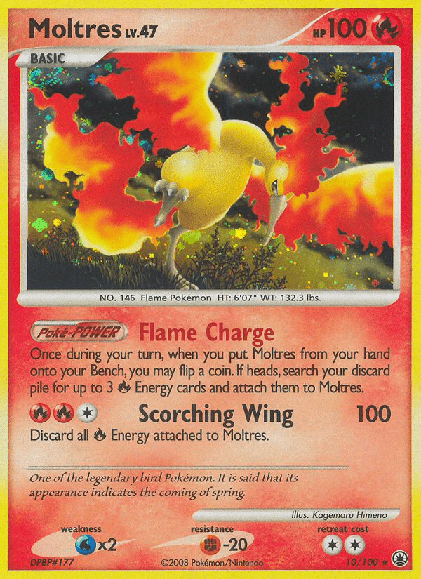 Moltres (10/100) [Diamond & Pearl: Majestic Dawn] Pokemon Single Pokémon  | Multizone: Comics And Games