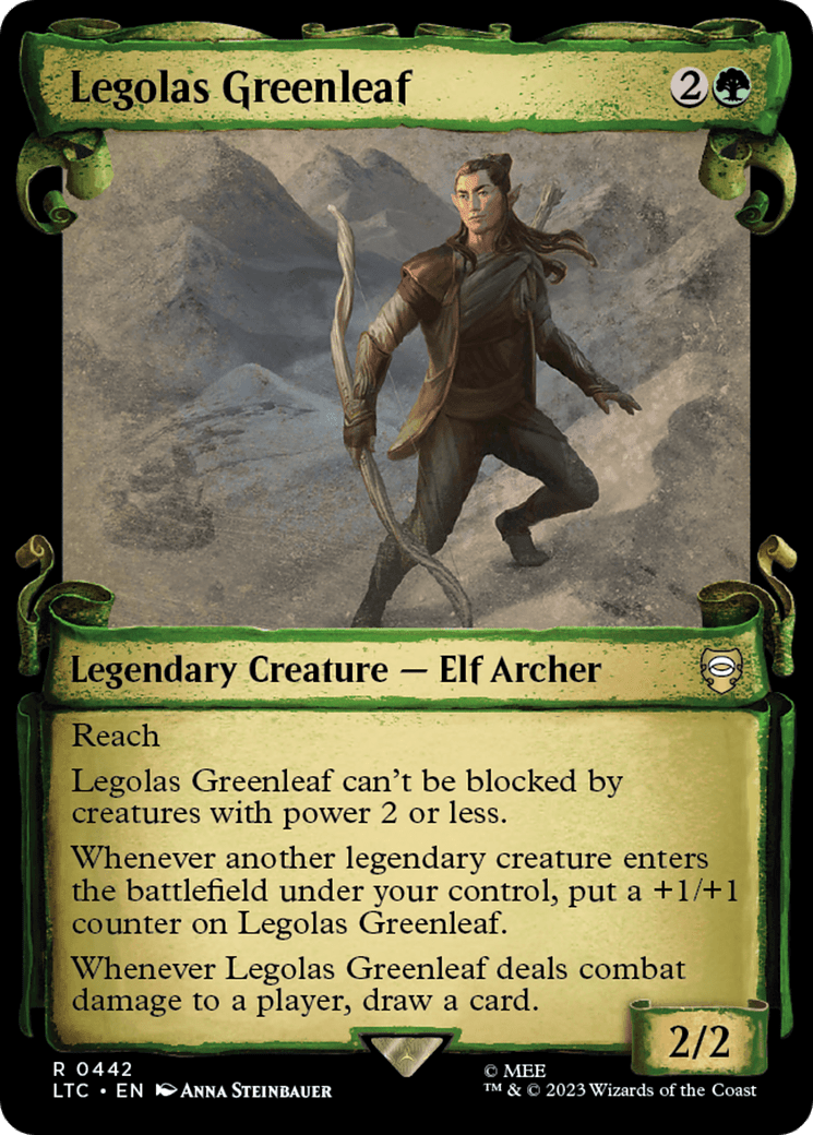 Legolas Greenleaf [The Lord of the Rings: Tales of Middle-Earth Commander Showcase Scrolls] MTG Single Magic: The Gathering  | Multizone: Comics And Games