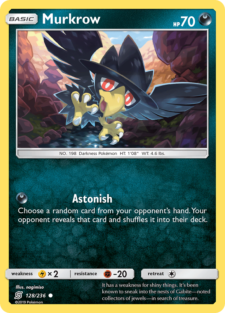 Murkrow (128/236) [Sun & Moon: Unified Minds] Pokemon Single Pokémon  | Multizone: Comics And Games