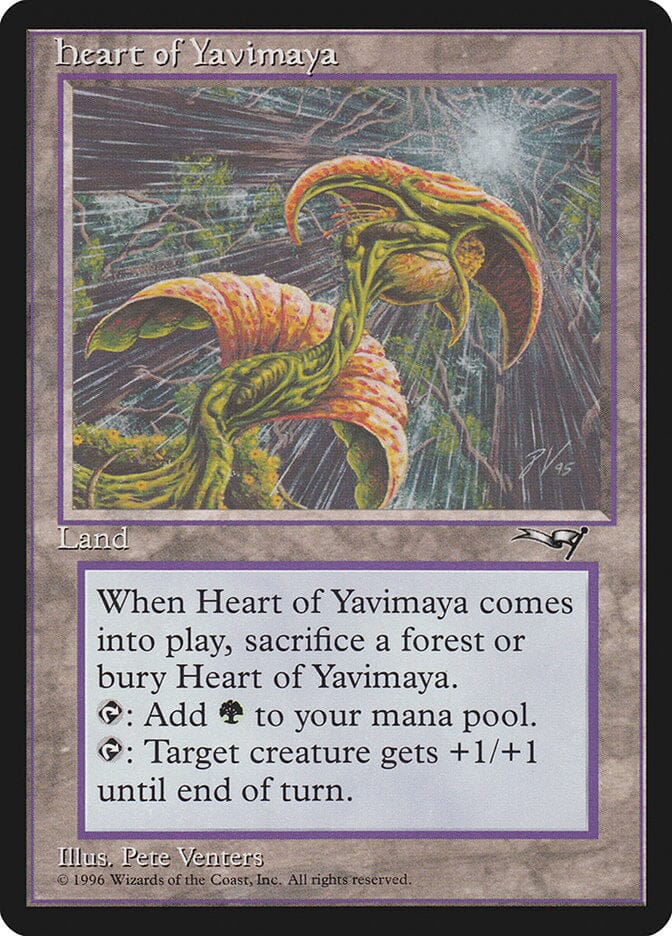 Heart of Yavimaya [Alliances] MTG Single Magic: The Gathering  | Multizone: Comics And Games