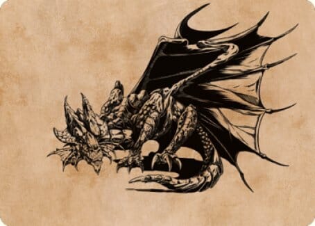 Ancient Copper Dragon Art Card (52) [Commander Legends: Battle for Baldur's Gate Art Series] MTG Single Magic: The Gathering  | Multizone: Comics And Games