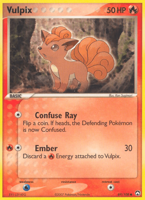 Vulpix (69/108) [EX: Power Keepers] Pokemon Single Pokémon  | Multizone: Comics And Games
