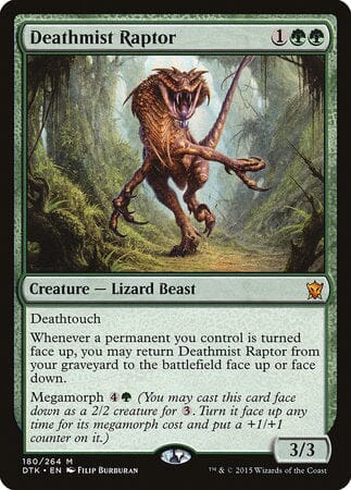 Deathmist Raptor [Dragons of Tarkir] MTG Single Magic: The Gathering  | Multizone: Comics And Games