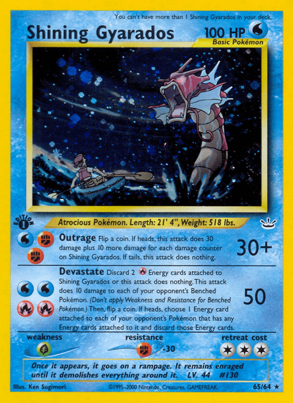 Shining Gyarados (65/64) [Neo Revelation 1st Edition] Pokemon Single Pokémon  | Multizone: Comics And Games