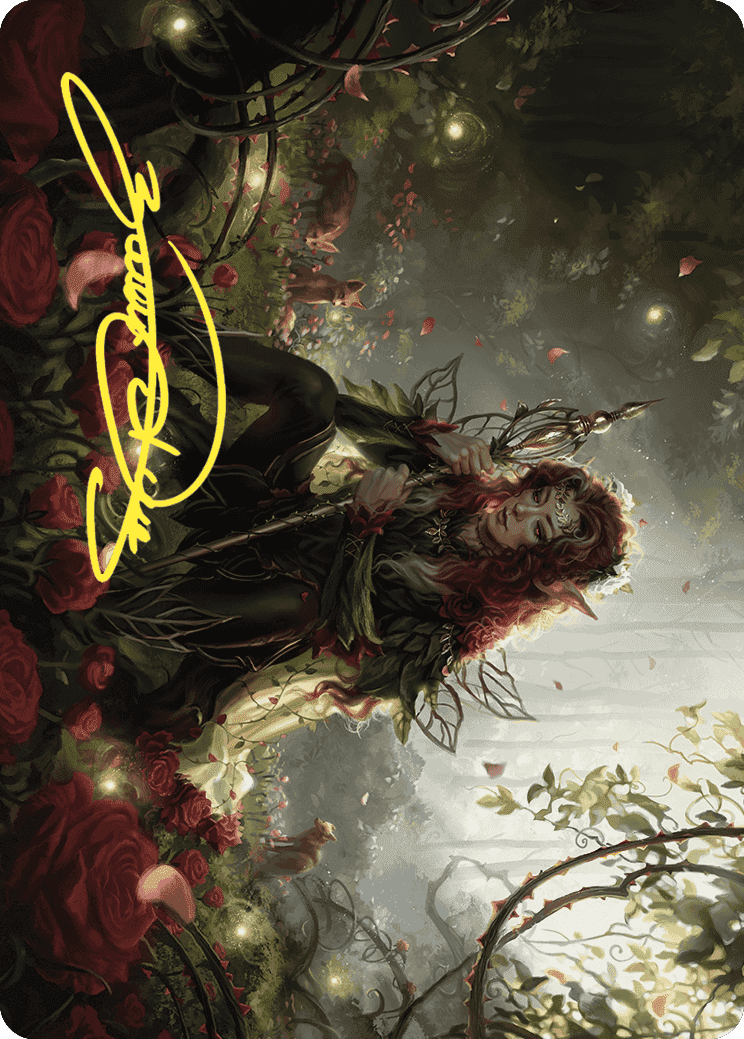 Yenna, Redtooth Regent Art Card (Gold-Stamped Signature) [Wilds of Eldraine Art Series] MTG Single Magic: The Gathering  | Multizone: Comics And Games