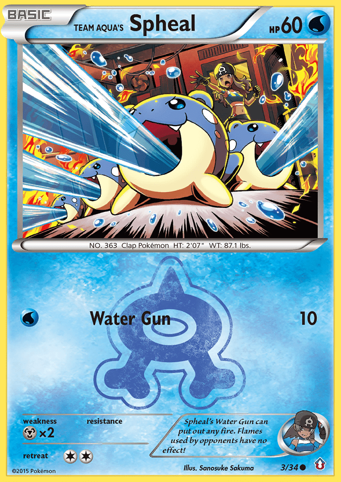 Team Aqua's Spheal (3/34) [XY: Double Crisis] Pokemon Single Pokémon  | Multizone: Comics And Games