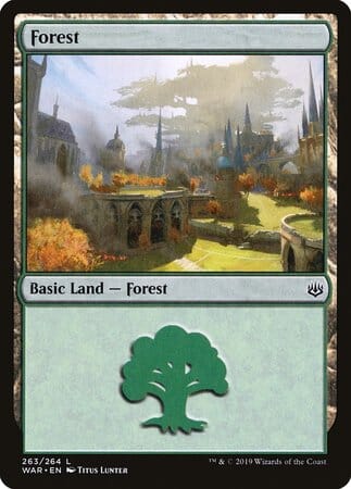 Forest (263) [War of the Spark] MTG Single Magic: The Gathering  | Multizone: Comics And Games