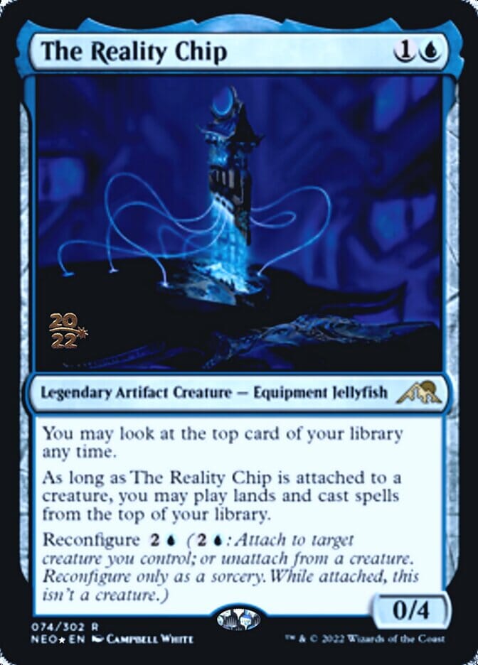 The Reality Chip [Kamigawa: Neon Dynasty Prerelease Promos] MTG Single Magic: The Gathering  | Multizone: Comics And Games