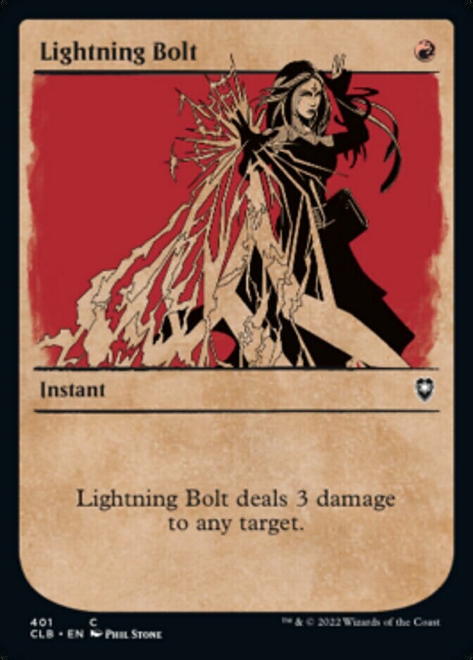 Lightning Bolt (Showcase) [Commander Legends: Battle for Baldur's Gate] MTG Single Magic: The Gathering  | Multizone: Comics And Games