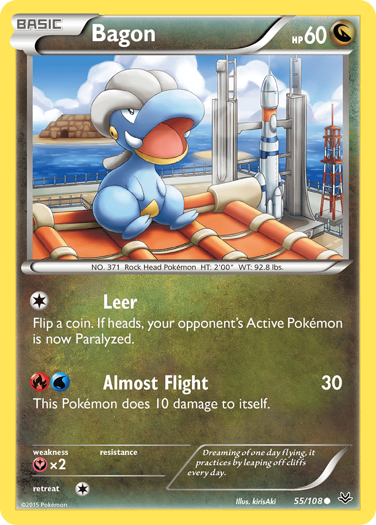 Bagon (55/108) [XY: Roaring Skies] Pokemon Single Pokémon  | Multizone: Comics And Games